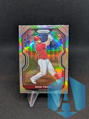 2021 Panini Prizm Silver Prizm Mike Trout #173 Los Angeles Angels